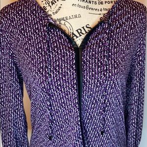 Petite Medium Liz Claiborne Purple Blouse